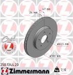 Fren Disk On Jaguar X-type İ X400 Ford Mondeo 3 - ZIMMERMANN 250.1344.20