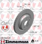FREN DISKI ARKA MERCEDES AMG W221 C - ZIMMERMANN 400.3661.20