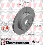 Fren Diski Arka Bmw F10 F11 - ZIMMERMANN 150.3484.20