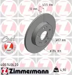 Fren Diski On Mercedes W124 S124 C124 - ZIMMERMANN 400.1406.20